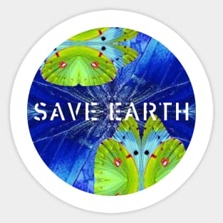 Save Earth Global Warming Climate Change Go Green Earth Day Sticker